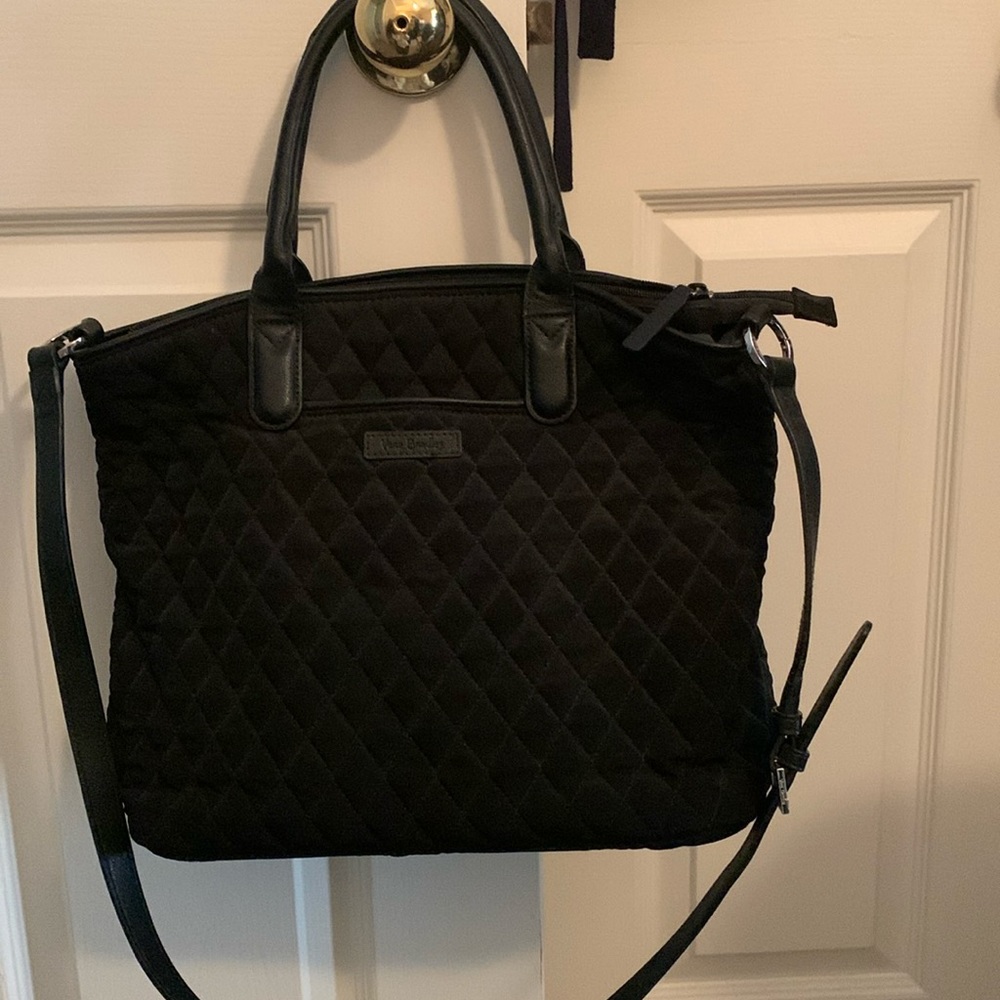 Vera Bradley quilted black purse